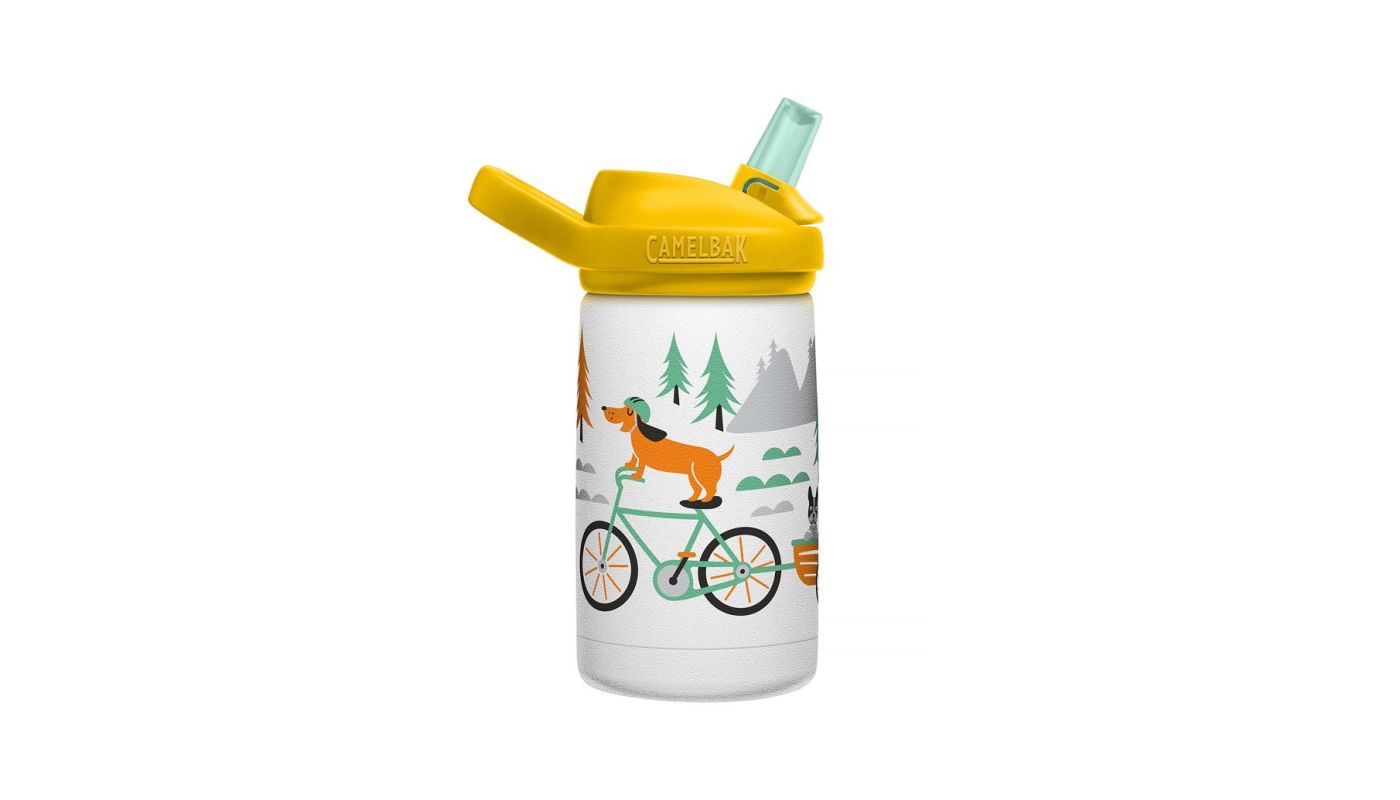 Láhev CamelBak Eddy+ Kids Vacuum Stainless 0,35l Biking Dogs - 3