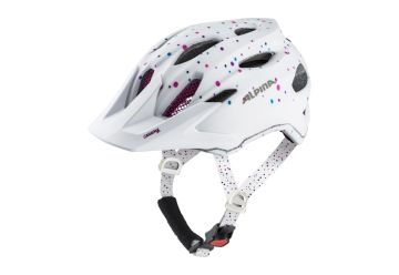 Cyklistická helma Alpina CARAPAX JR./white polka dots - 1