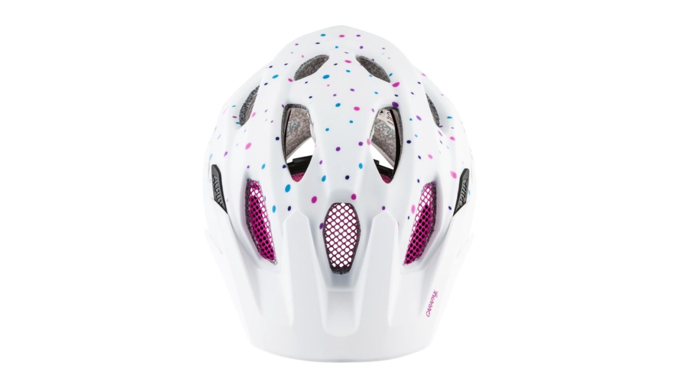 Cyklistická helma Alpina CARAPAX JR./white polka dots - 3