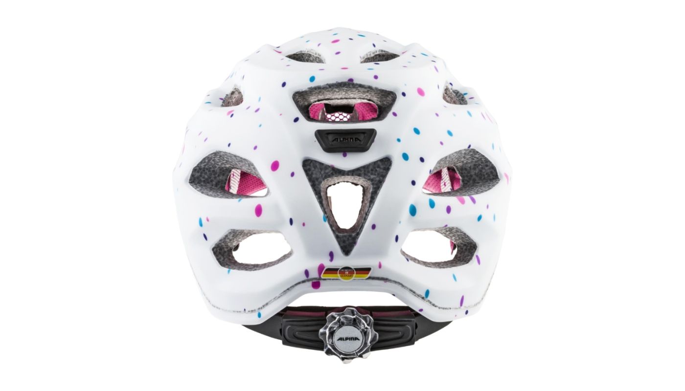 Cyklistická helma Alpina CARAPAX JR./white polka dots - 4
