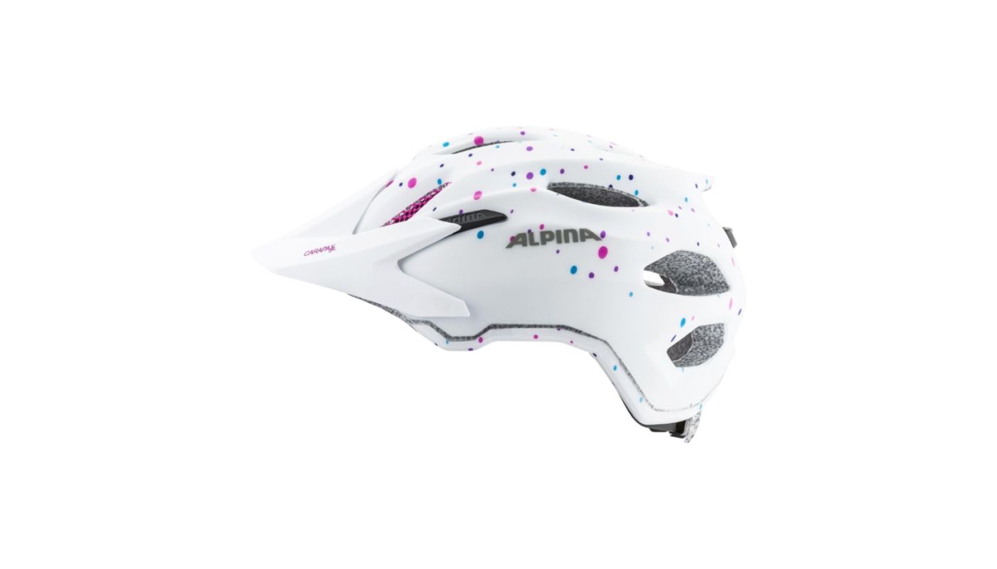 Cyklistická helma Alpina CARAPAX JR./white polka dots - 5