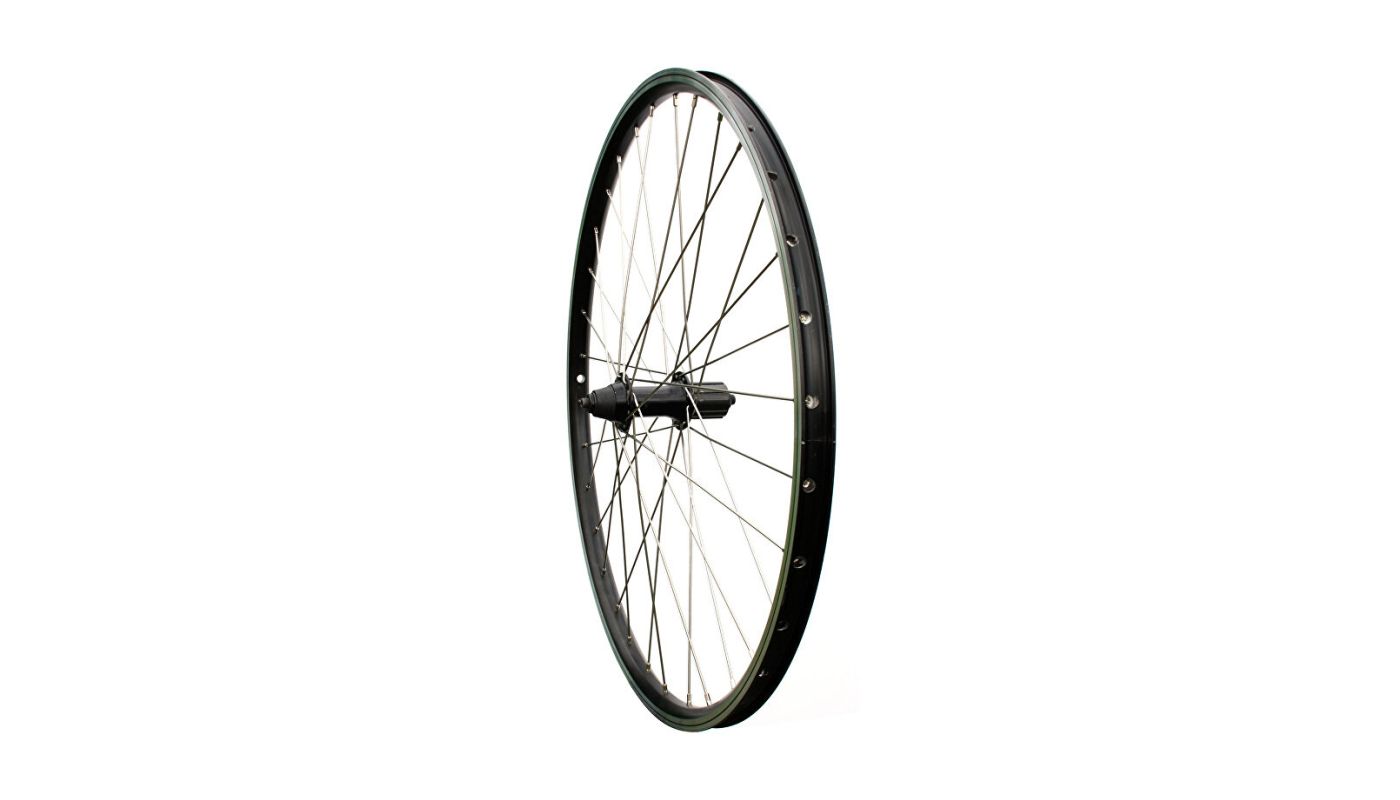 Zapletené kolo 26" MAX1 V-brake zadní 8-11sp. černé/stříbrné - 1