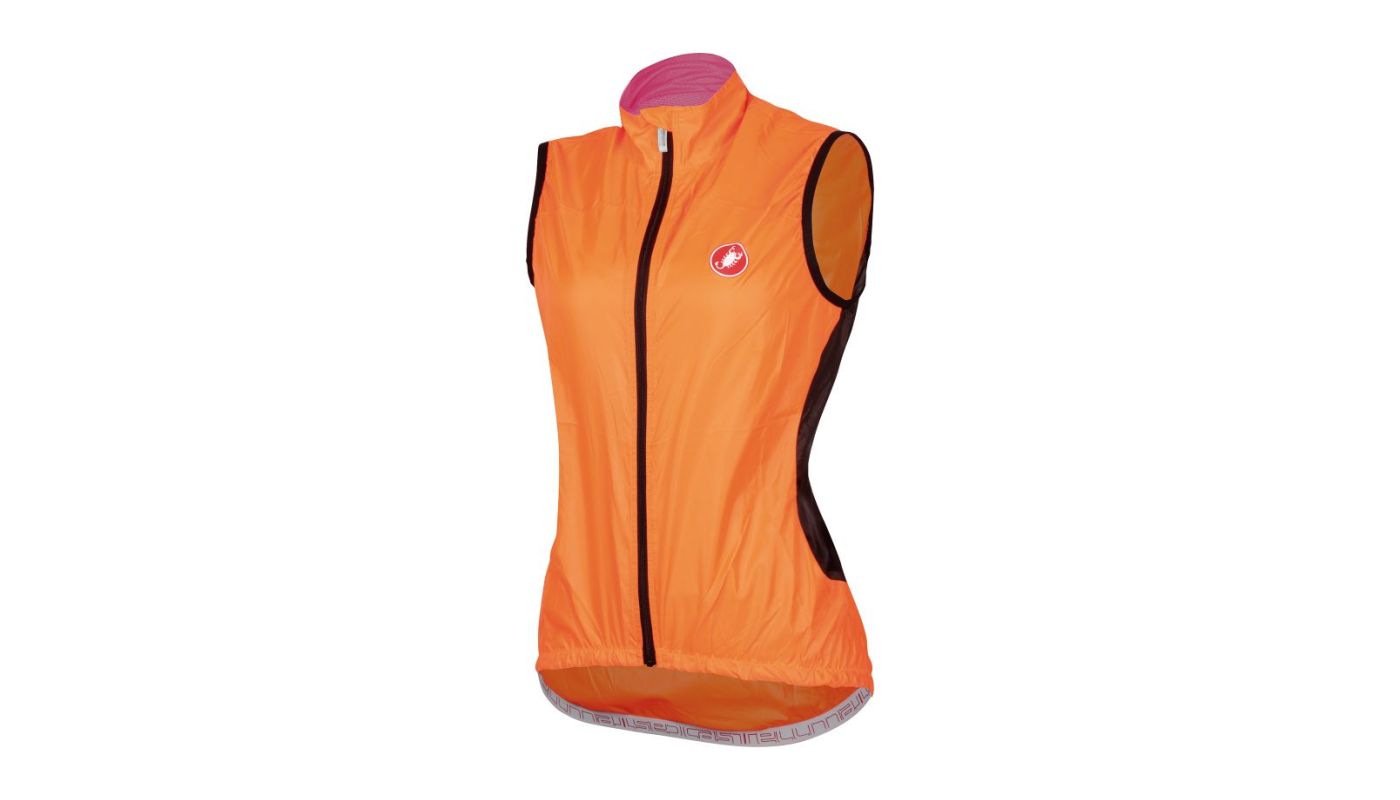 Castelli vesta Velo W Vest,Orange Flud - 1