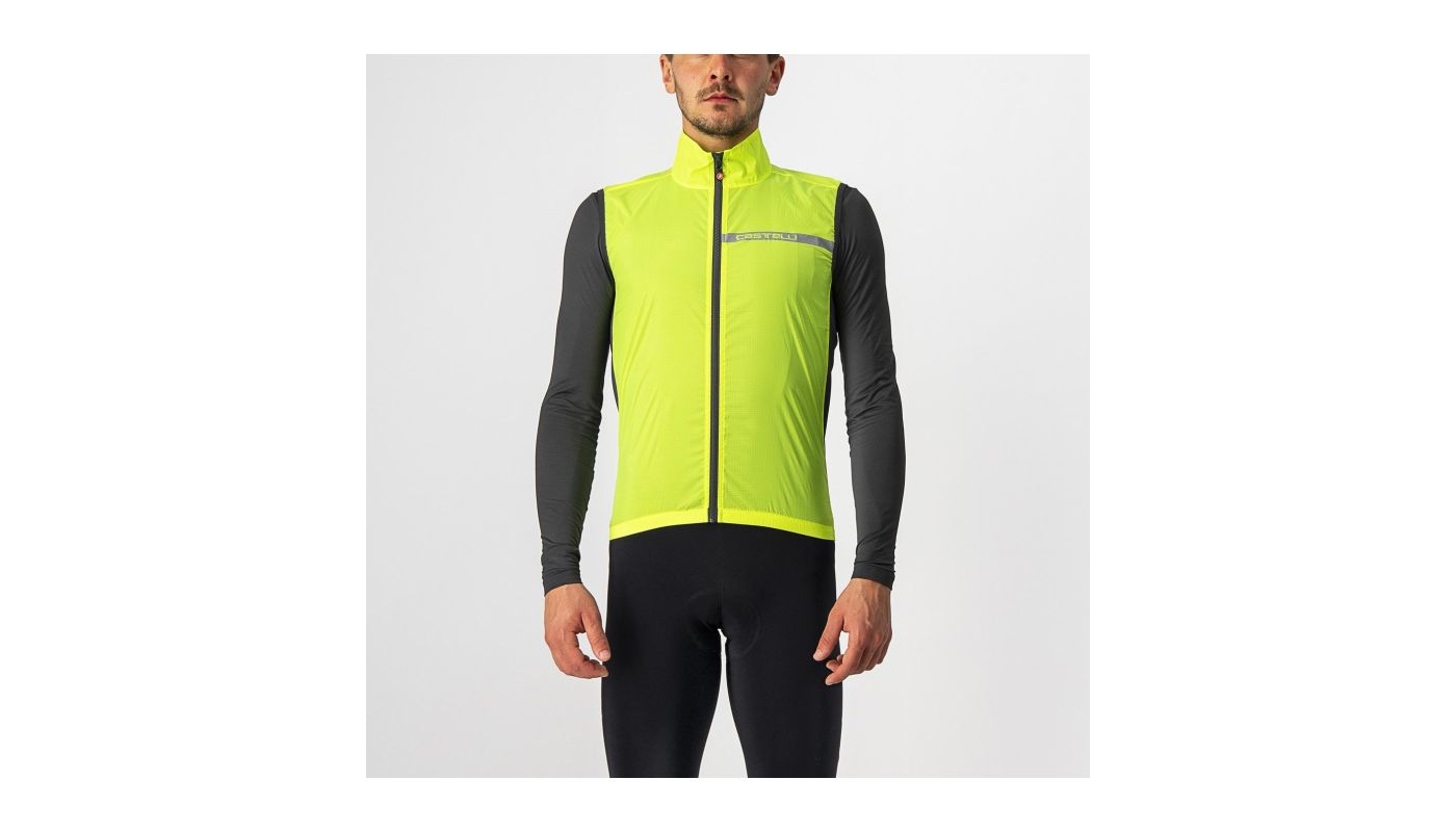 Castelli SQUADRA STRECH vesta yellow fluo/dark gray - 1