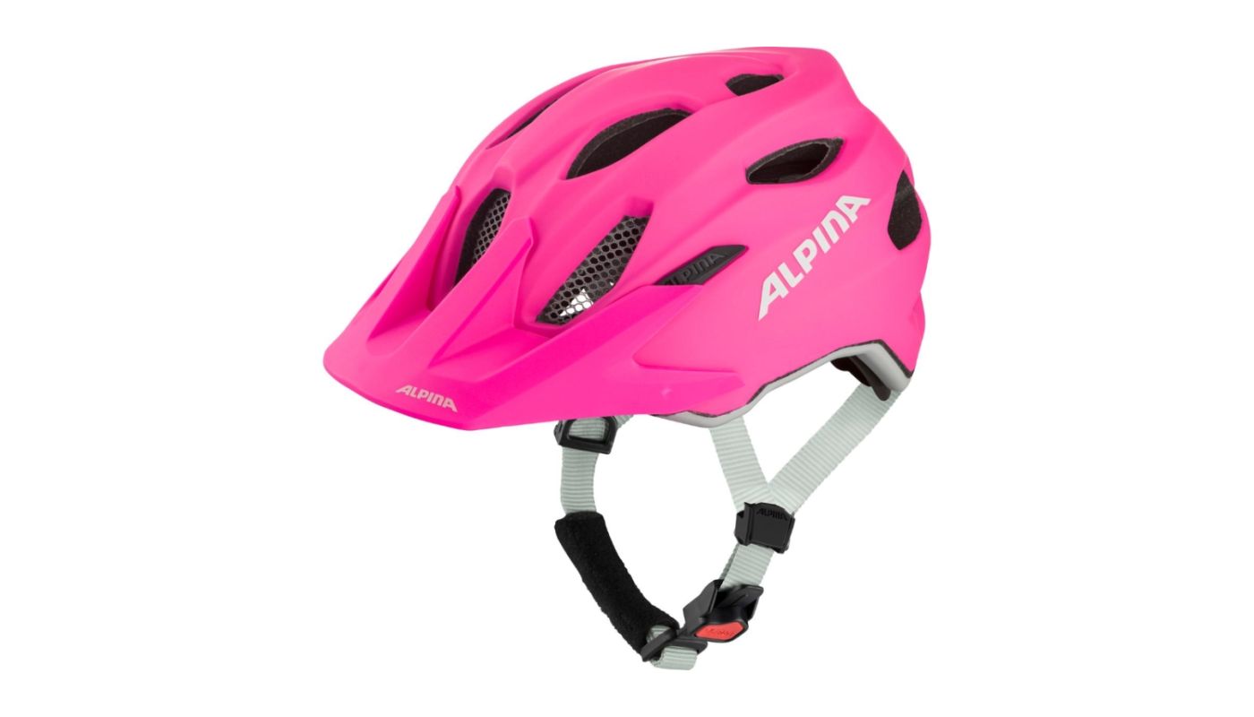 Cyklistická helma Alpina CARAPAX JR. Shocking pink matt - 1