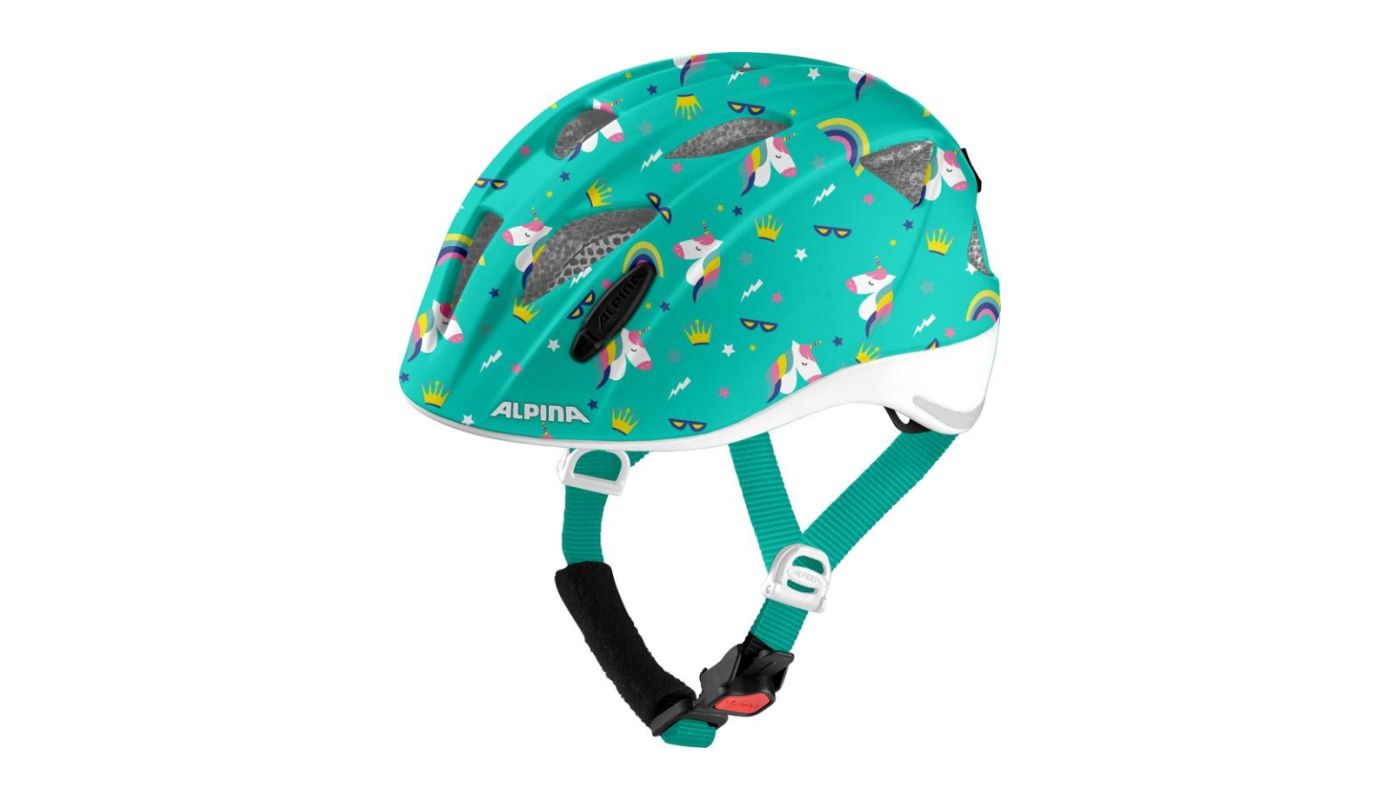 Cyklistická helma Alpina Ximo Flash unicorn gloss s blikačkou - 1