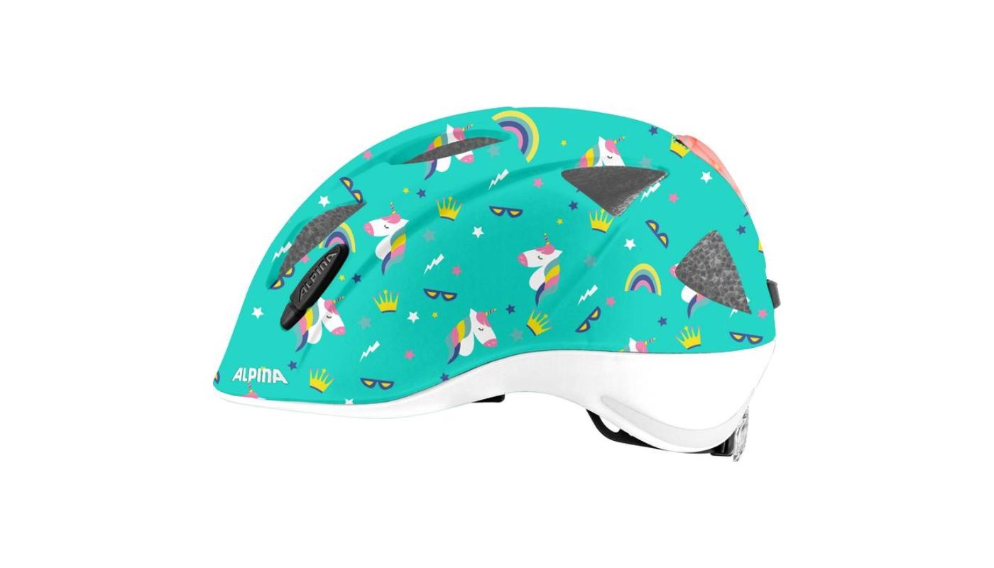 Cyklistická helma Alpina Ximo Flash unicorn gloss s blikačkou - 4