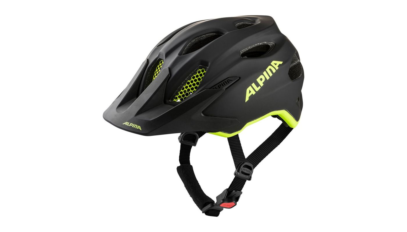Cyklistická přilba Alpina CARAPAX JR. Flash black-neon-yellow - 1