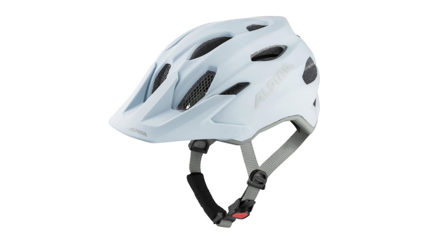 Cyklistická helma Alpina CARAPAX JR. dove blue - grey matt - 1