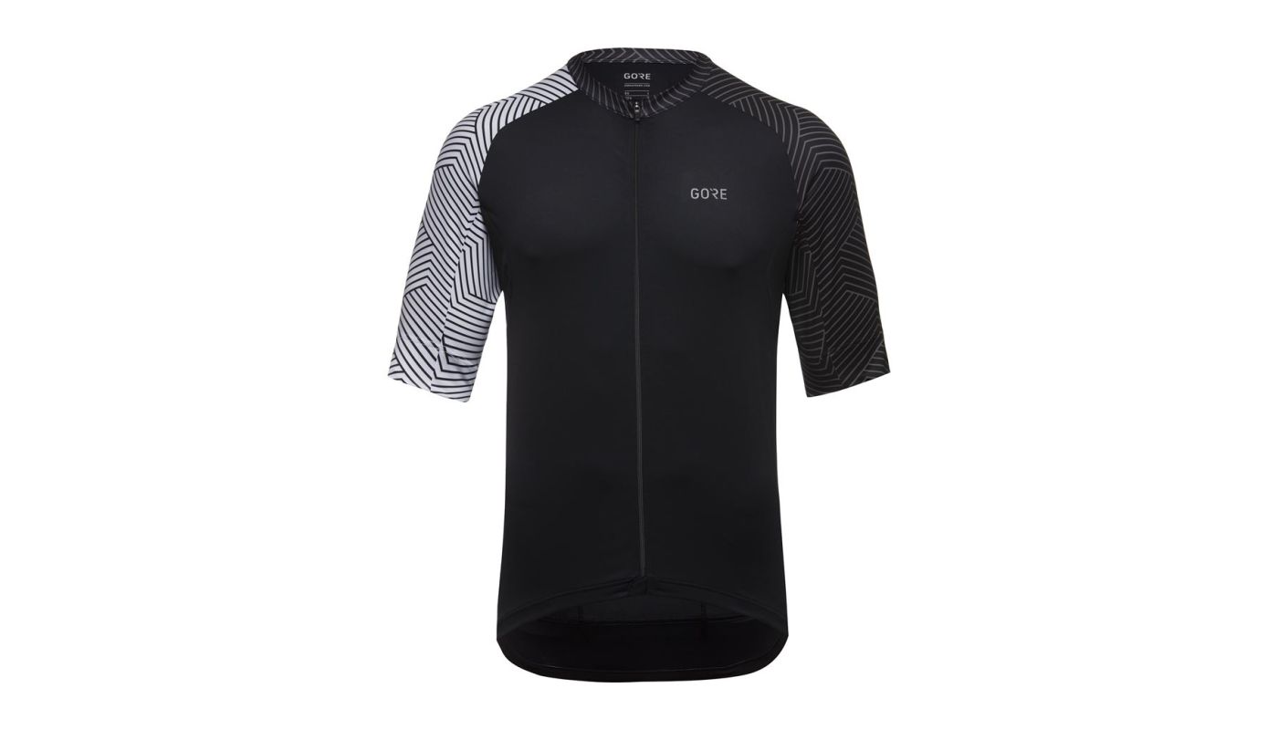 Pánský dres GORE C5 Jersey black/white - 1