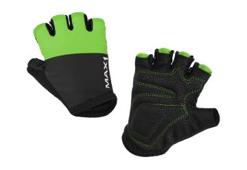 Dětské krátkoprsté rukavice MAX1 9-10 let černo/zelené - 1