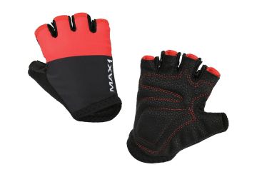 Dětské krátkoprsté rukavice MAX1 9-10 let černo/červené - 1