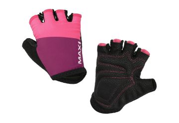 Dětské krátkoprsté rukavice MAX1 9-10 let fialovo/růžové - 1