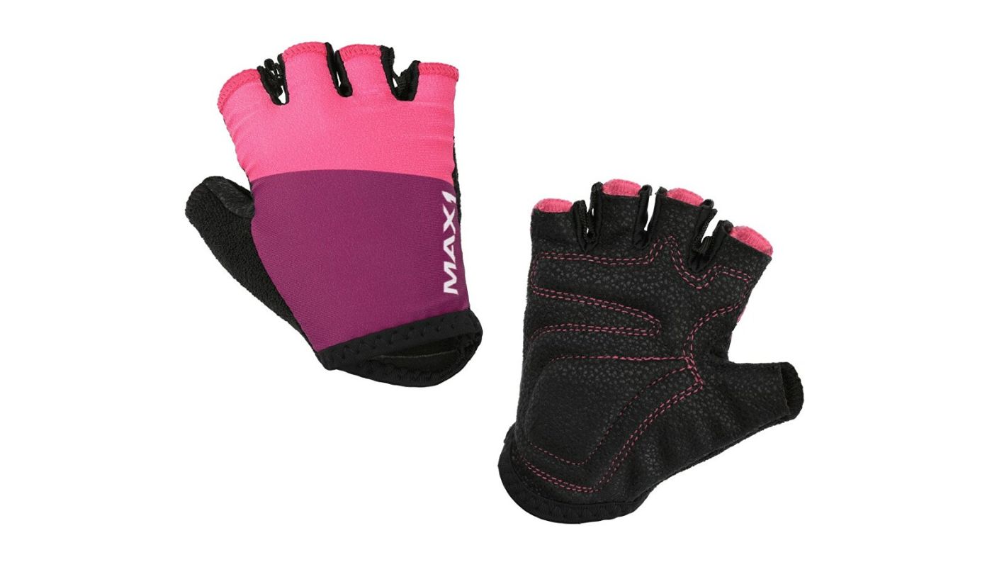 Dětské krátkoprsté rukavice MAX1 9-10 let fialovo/růžové - 1