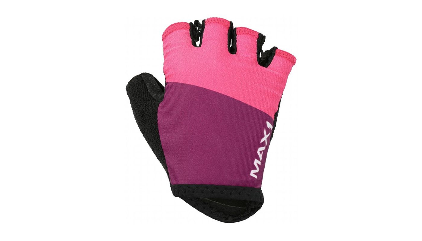 Dětské krátkoprsté rukavice MAX1 9-10 let fialovo/růžové - 2