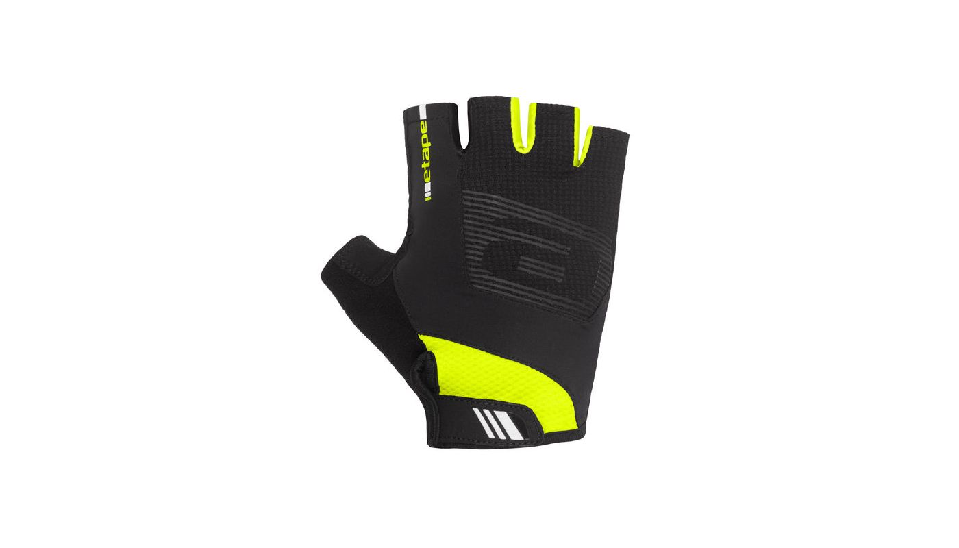 Etape – rukavice GARDA, černá/žlutá fluo - 1