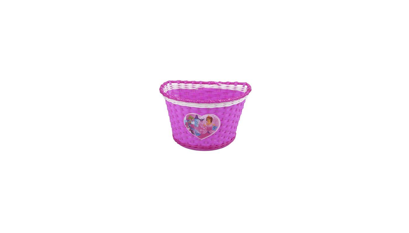 koš přední na dětské kolo Girl růžovo/bílý - 1