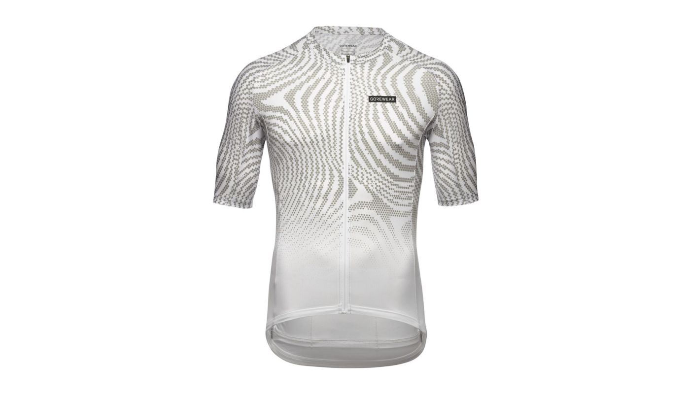 GORE Spirit Moire Jersey Mens white / lab gray M - 1