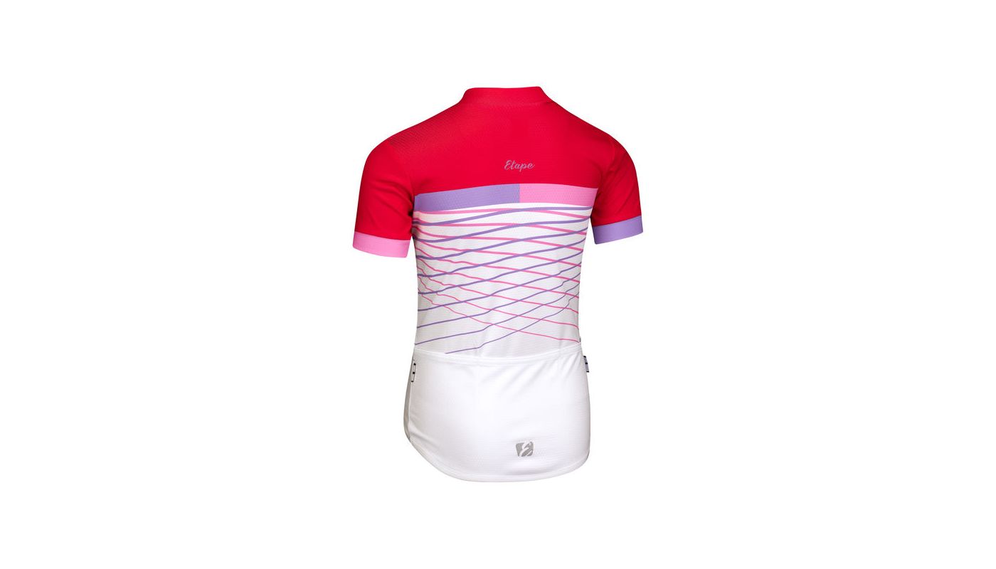Etape – dětský dres LUCKY,bílá/růžová - 2