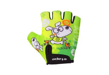 Etape – dětské rukavice TINY, zelená 7-8 - 1