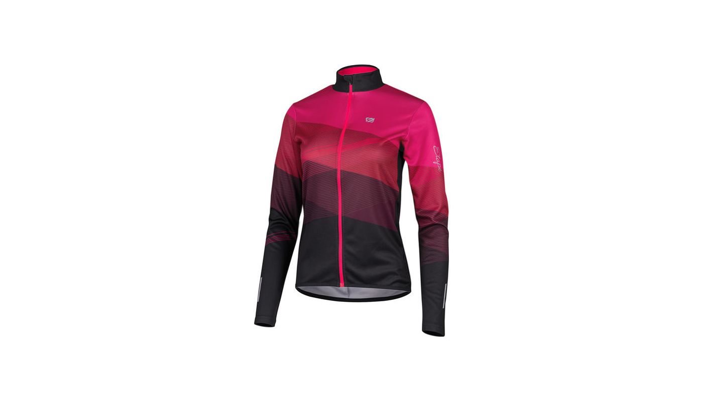 Etape Gaia dámský dres- magenta/černá dl.rukáv - 1