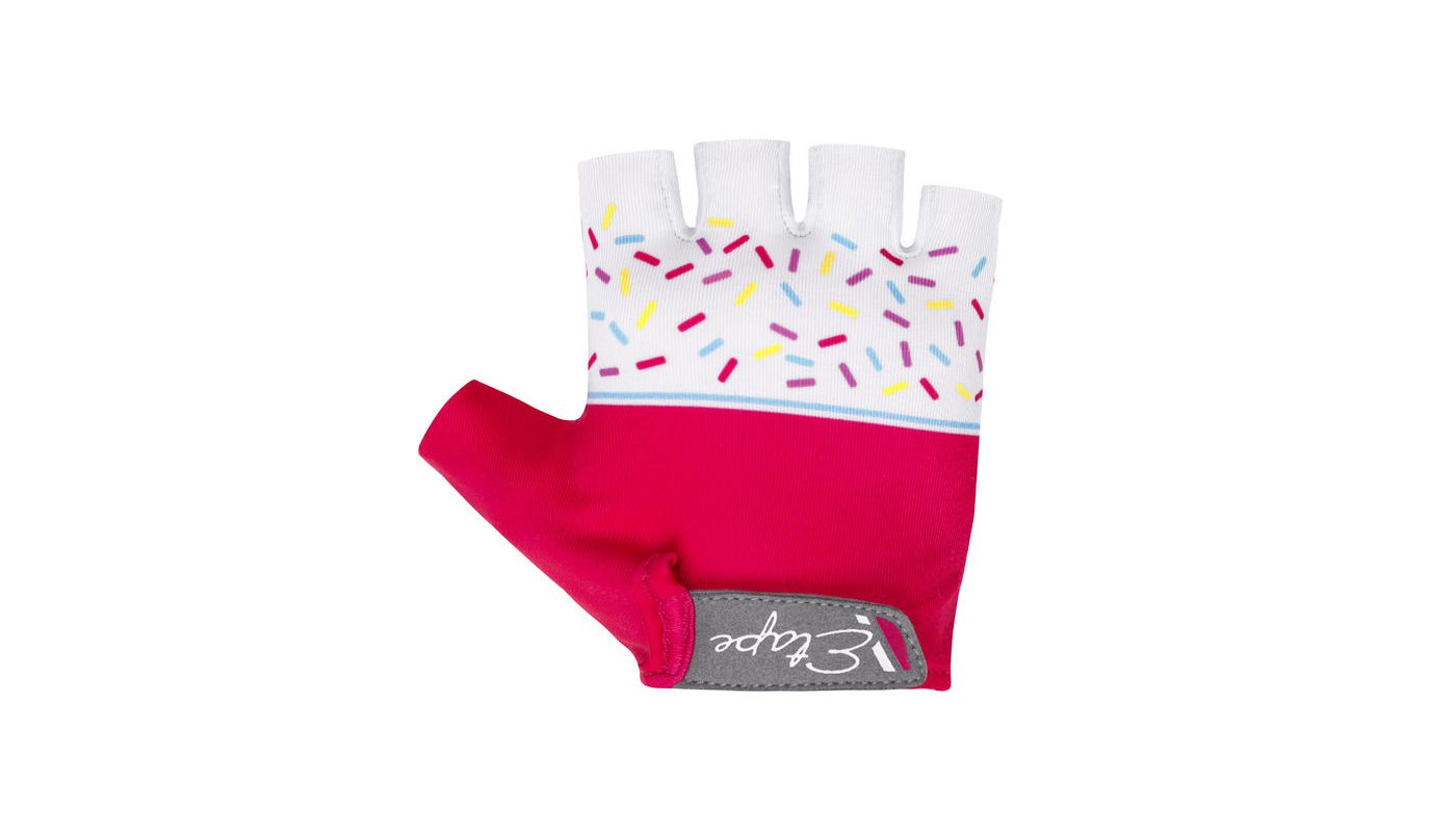 Etape – dětské rukavice TINY, růžová/bílá 5-6 - 1