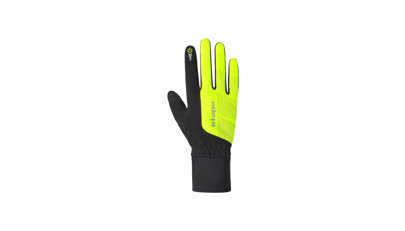 Etape - rukavice SKIN WS+, černá/žlutá fluo - 1