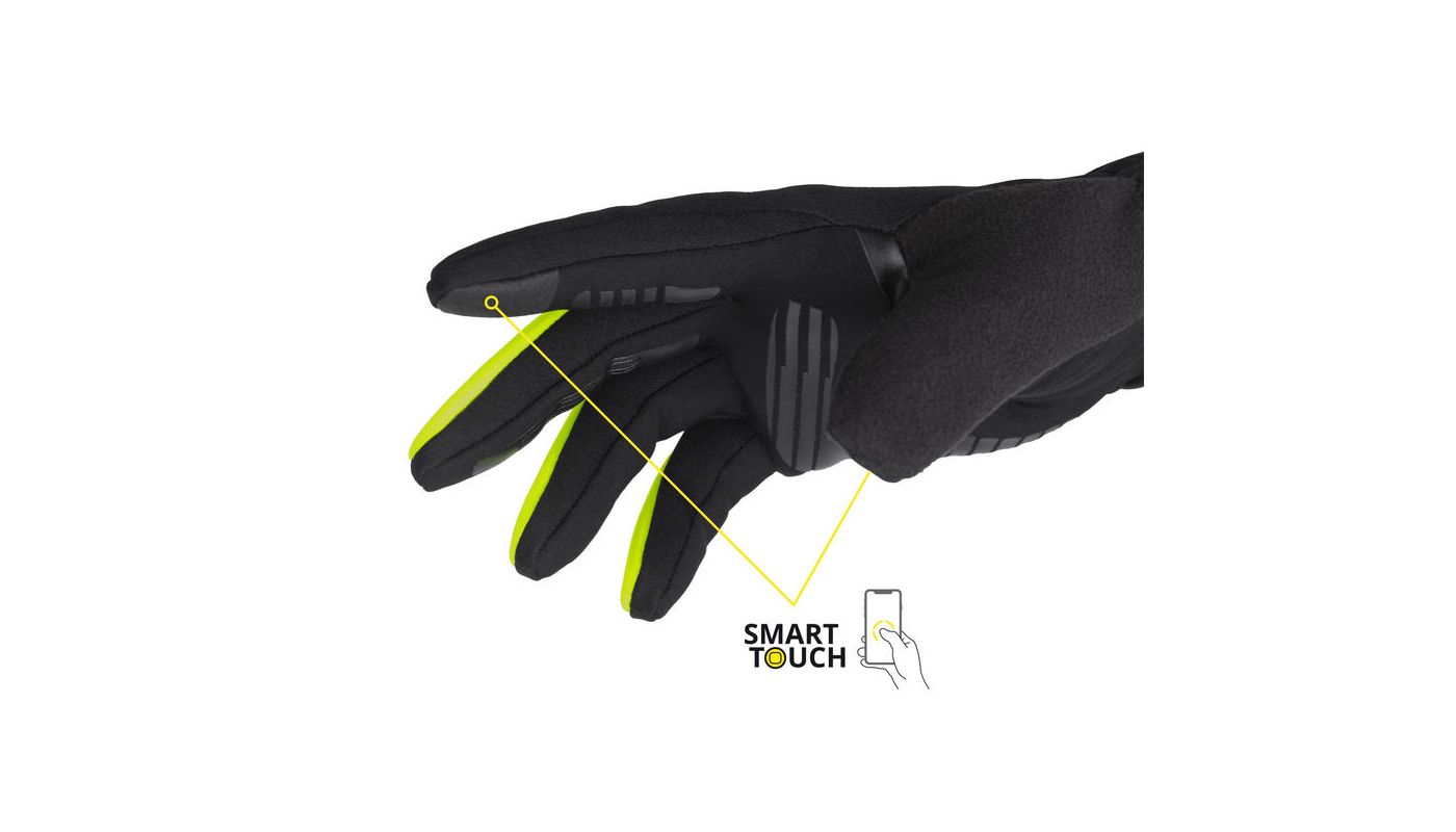 Etape - rukavice SKIN WS+, černá/žlutá fluo - 3