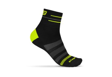 Etape - ponožky SOX, černá/žlutá fluo 40-43 - 1