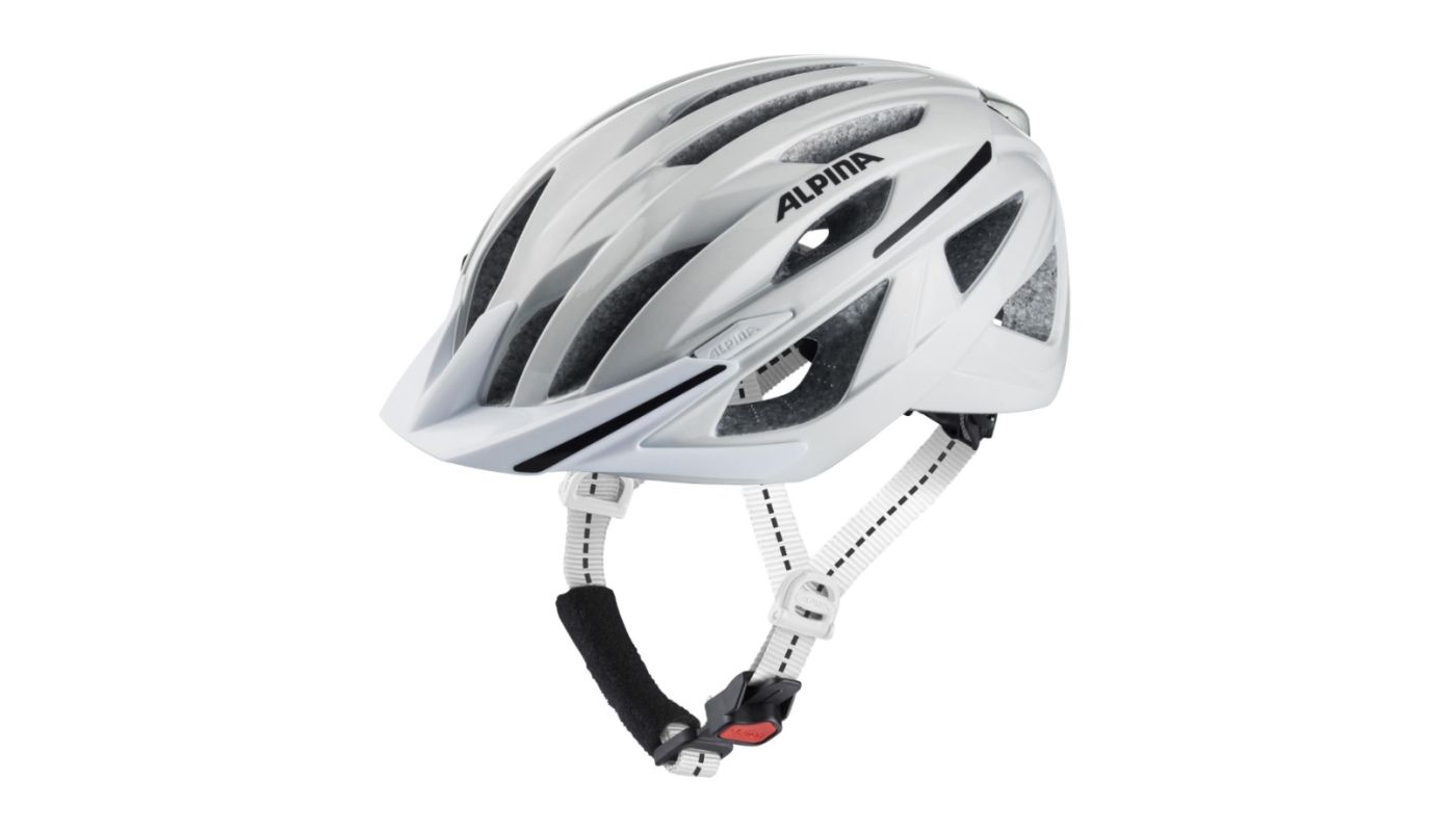 Cyklistická helma Alpina HAGA white gloss - 1 Cyklistická helma Alpina HAGA white gloss - 1