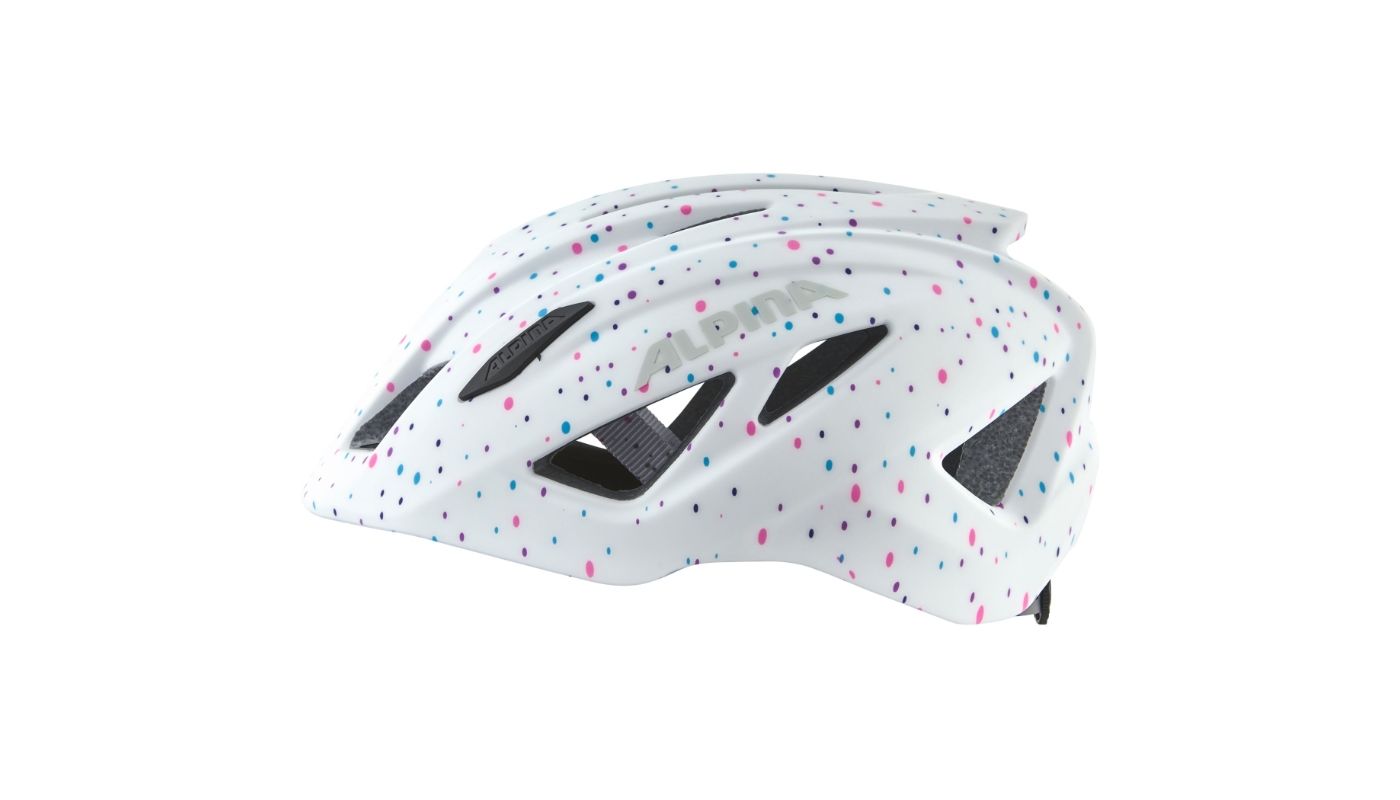 Cyklistická helma Alpina PICO Flash white polka dots gloss - 3
