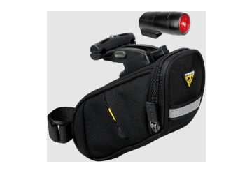 TOPEAK brašna + světlo AERO WEDGE PACK DF COMBO SPORT - 1