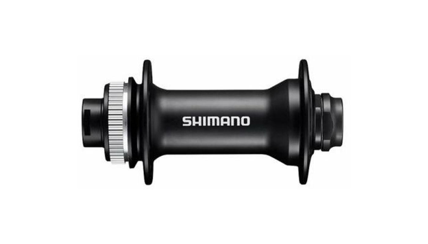 Přední náboj Shimano ALIVIO HB-MT400 OLD 32děr E-Thru 15x100mm Černý - 1 Přední náboj Shimano ALIVIO HB-MT400 OLD 32děr E-Thru 15x100mm Černý - 1