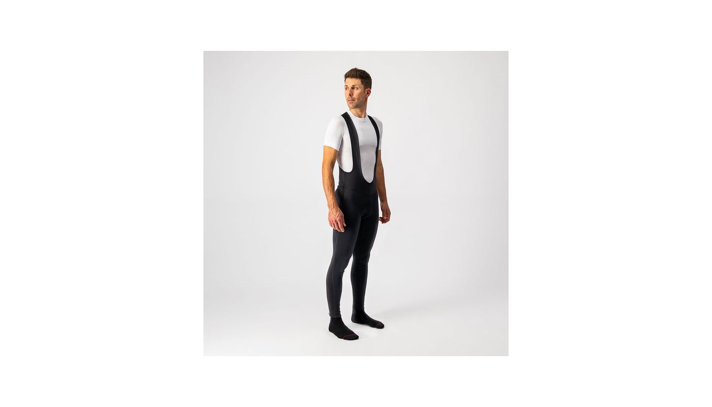 Castelli pánské kalhoty Entrata Wind Bibtigh  s vložkou, black - 2