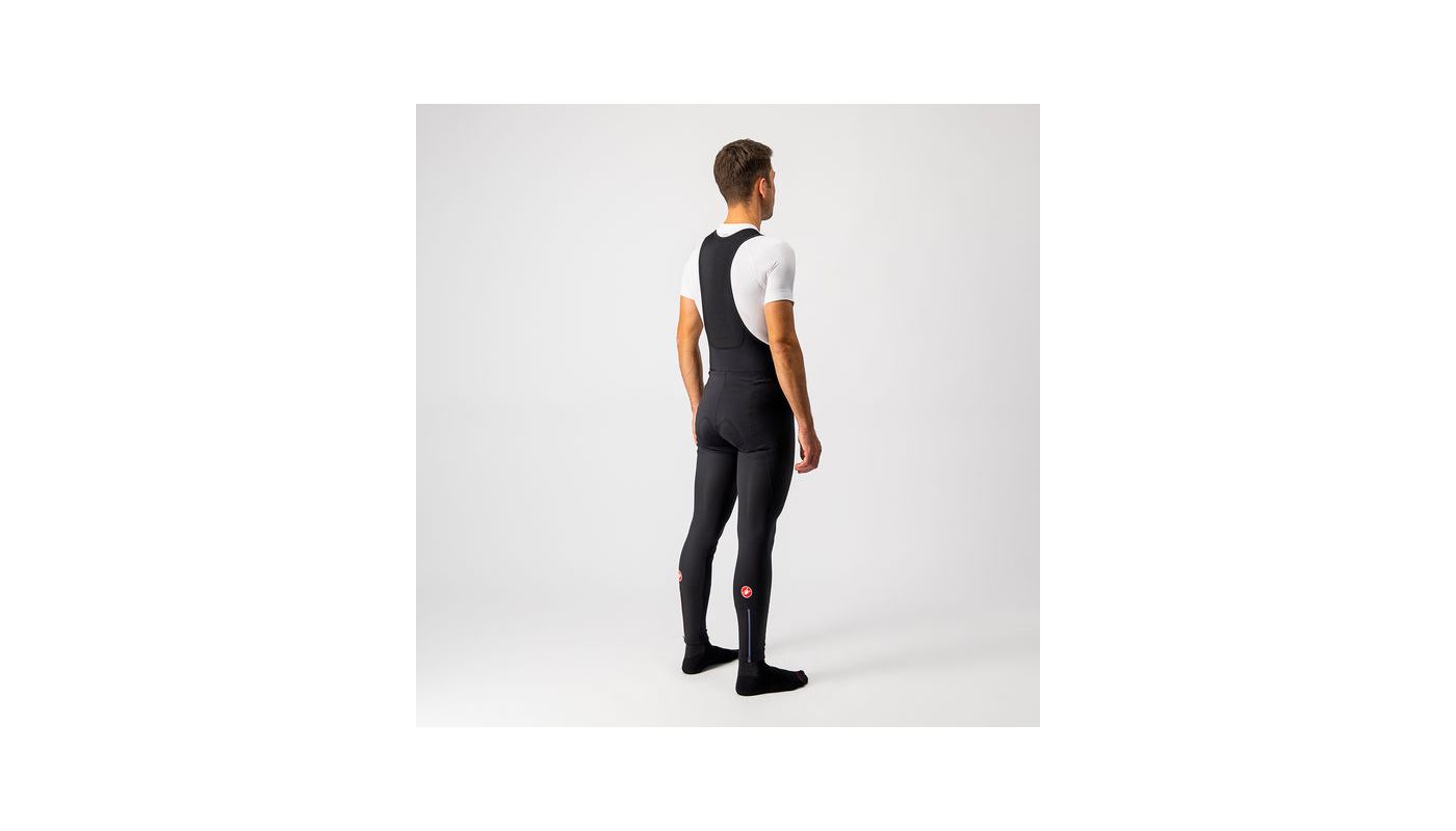 Castelli pánské kalhoty Entrata Wind Bibtigh  s vložkou, black - 3