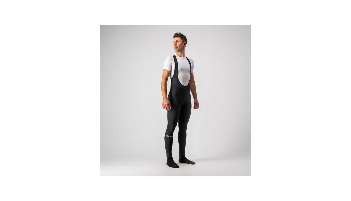 Castelli pánské kalhoty Entrata Bibtigh s vložkou, black - 3