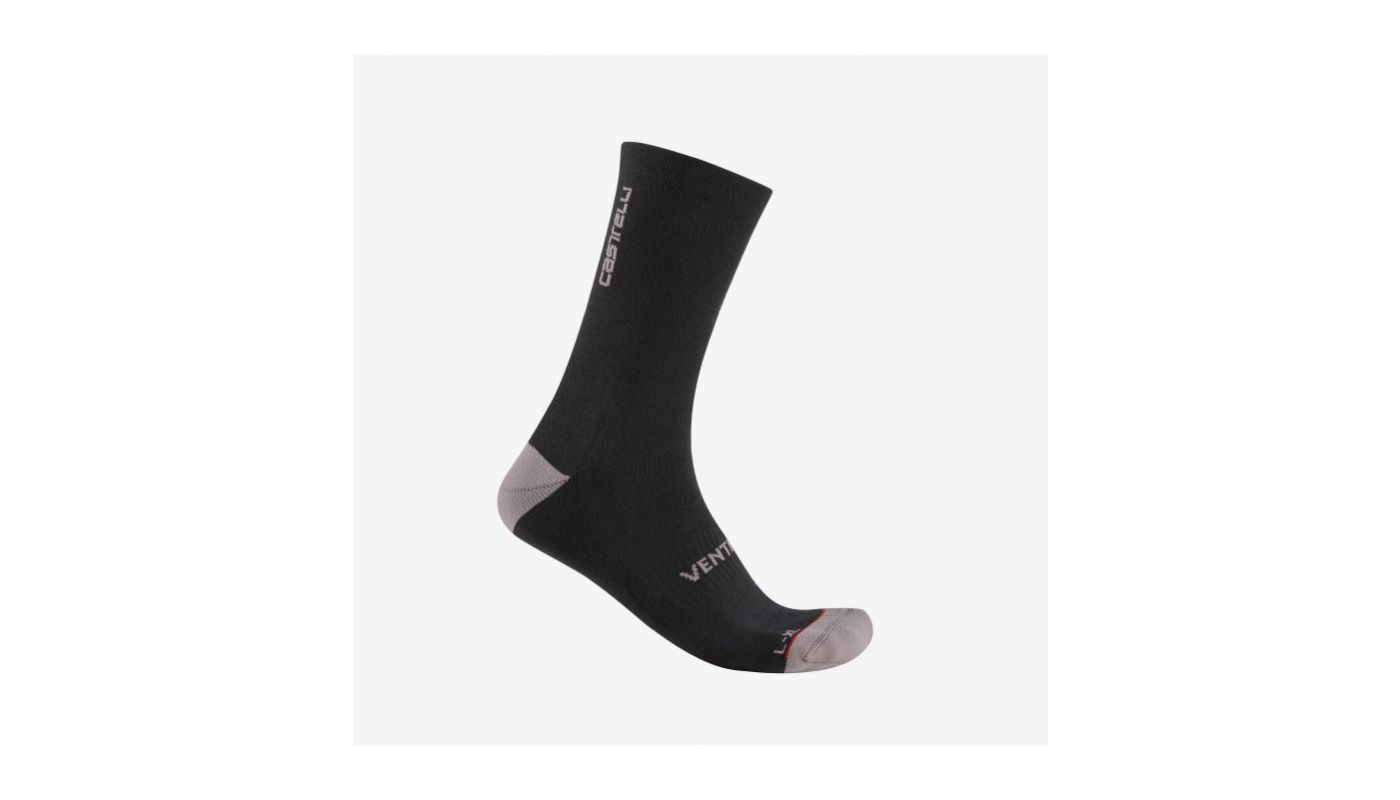 Castelli - ponožky Venti Soft Merino black  Uni - 1