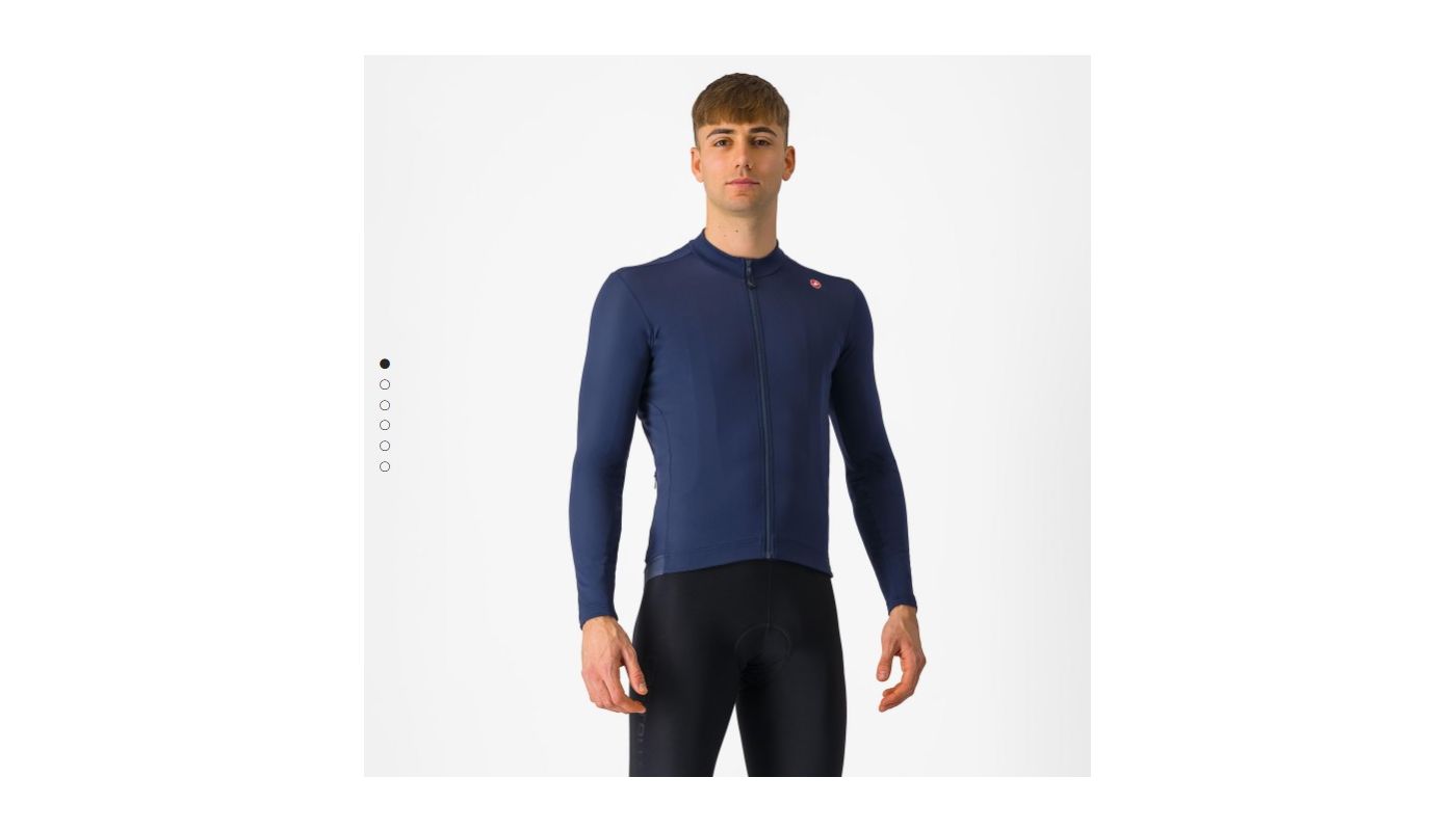 Castelli Espresso dres Thermal Jersey, belgian blue - 1