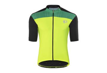 Dres Pearl Izumi Elite Pursuit Short Sleeve Road Jersey - Screaming Yellow-Black Rush - 1