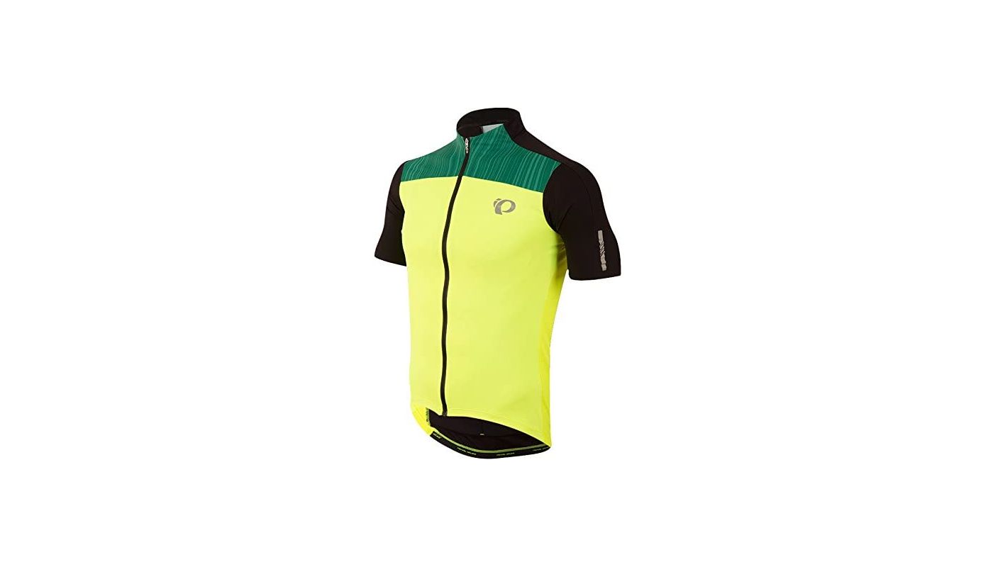 Dres Pearl Izumi Elite Pursuit Short Sleeve Road Jersey - Screaming Yellow-Black Rush - 3