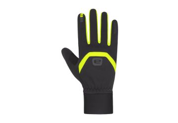 Etape – rukavice PEAK 2.0 WS+, černá/žlutá fluo - 1