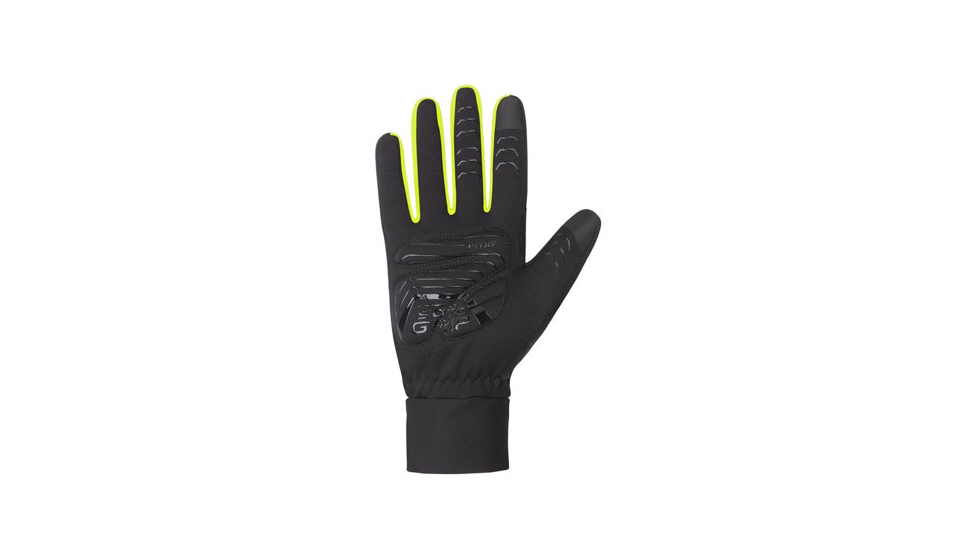 Etape – rukavice PEAK 2.0 WS+, černá/žlutá fluo - 2