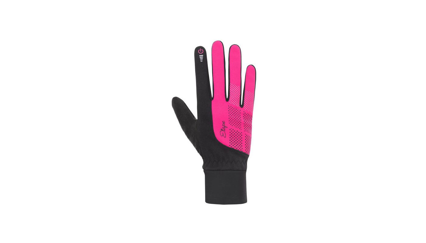 Etape - dámské rukavice SKIN WS+, černá/růžová - 1