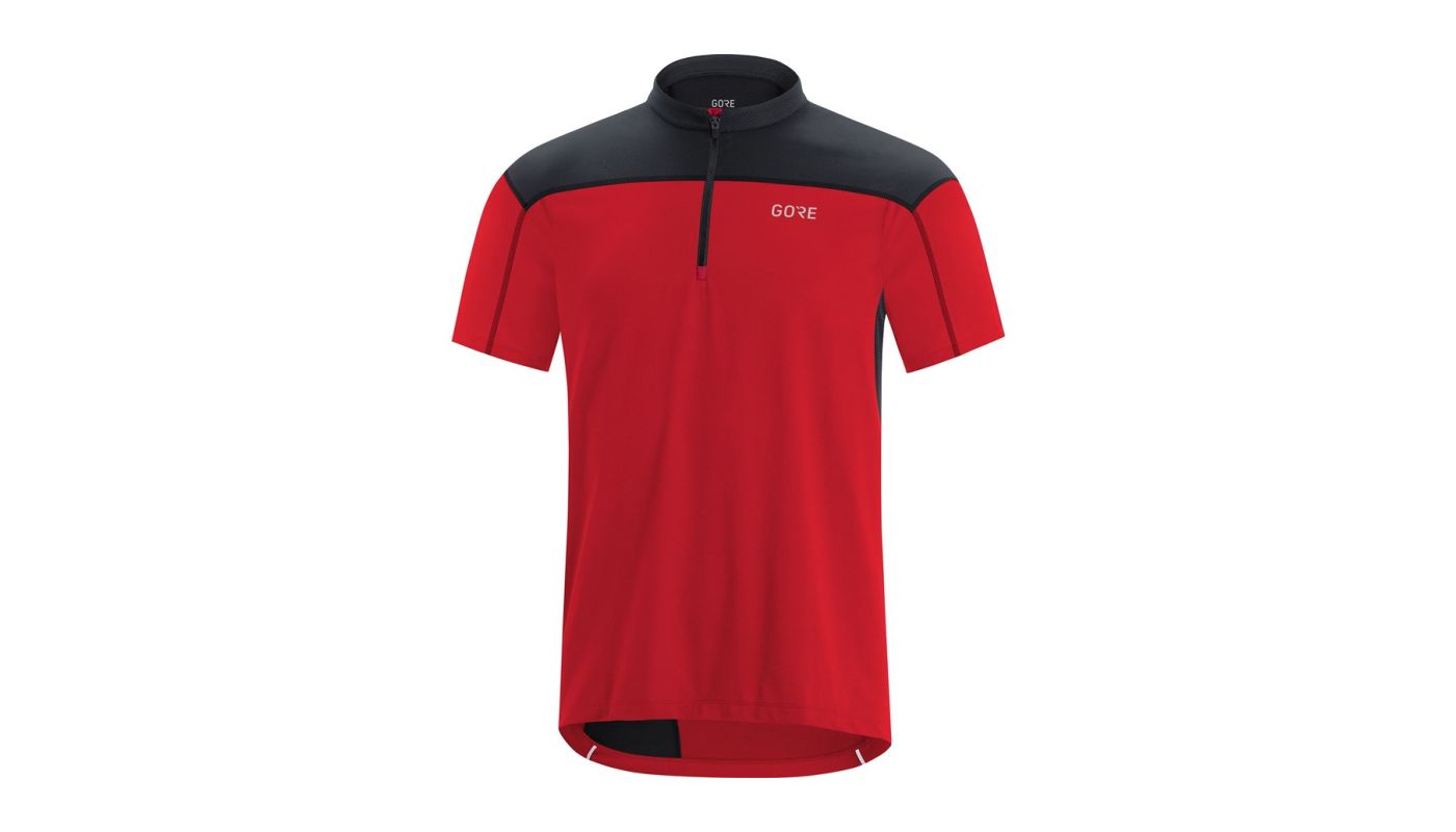 Pánský dres GORE C3 Zip Jersey-red/black - 1