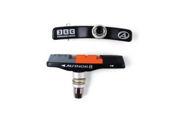 Brzdové špalky Author ABS-3CC-Alu černá/oranžová/šedá - 1