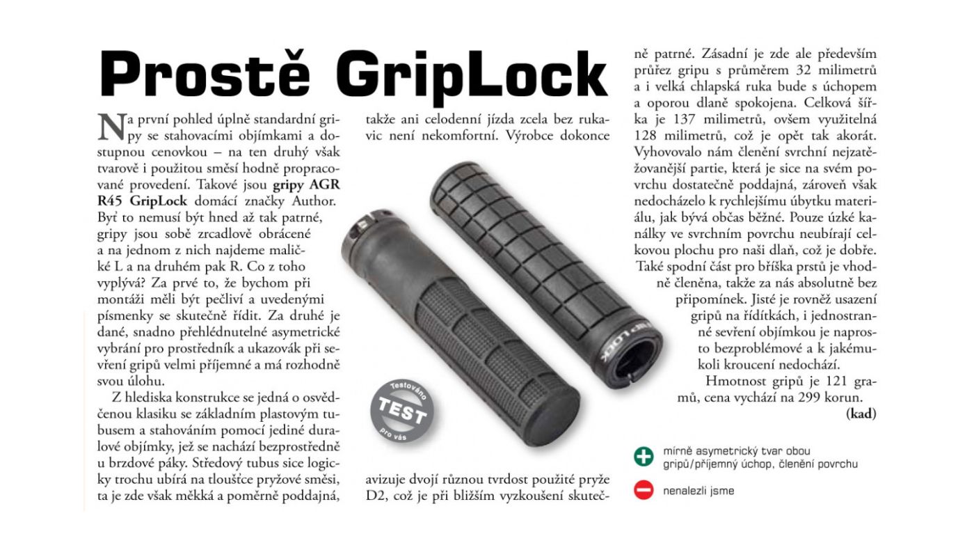 Gripy Author AGR R45 GripLock černá - 2