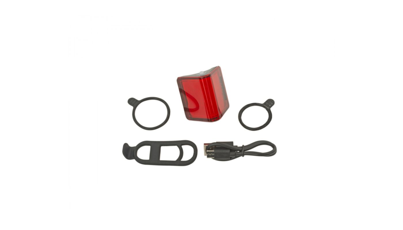 Světlo zadní Author V-Block360 USB CobLed 80 lm černá/červené-sklo - 6 Světlo zadní Author V-Block360 USB CobLed 80 lm černá/červené-sklo - 6