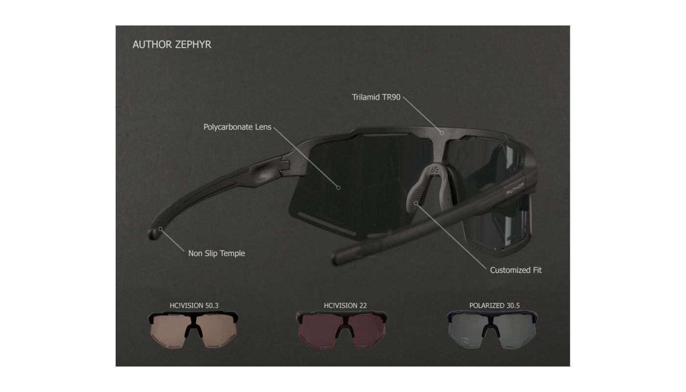 Brýle Author Zephyr Polarized Pro 30.5 šedá-matná - 6 Brýle Author Zephyr Polarized Pro 30.5 šedá-matná - 6