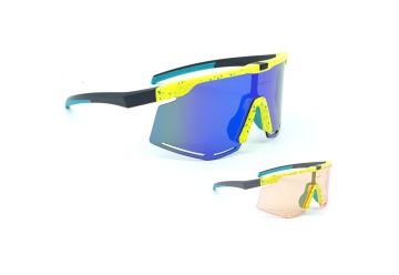 Brýle Author ZX8 S!BRIGHT Orange 65 & BlueRevo 13 žlutá-neonová/zelená - 1