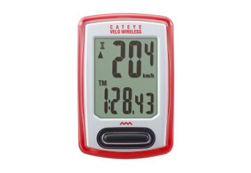 Cyklopočítač Cateye Velo Wireless VT230W červená - 1